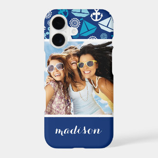 Cartoon Sailboats Pattern | Your Photo & Name