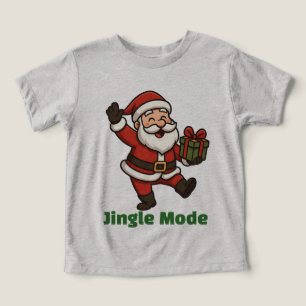 Cartoon Santa Dancing Joyfully
