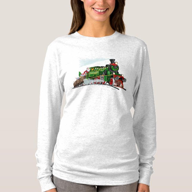 Cartoon Santa express T-Shirt (Front)