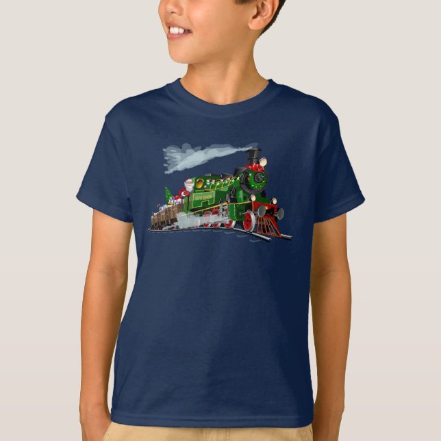 Cartoon Santa express T-Shirt (Front)