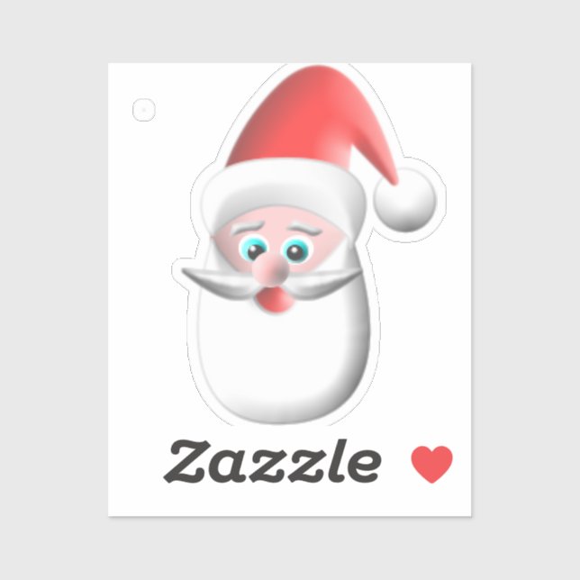 Cartoon Santa Face  (Sheet)