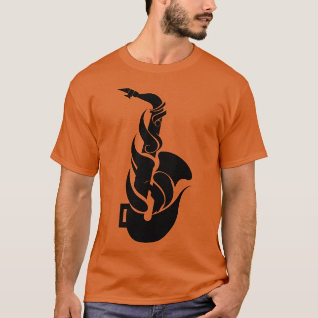 Cartoon Saophone retro T-Shirt (Front)