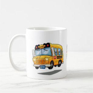 Cartoon School Buses Coffee Mug
