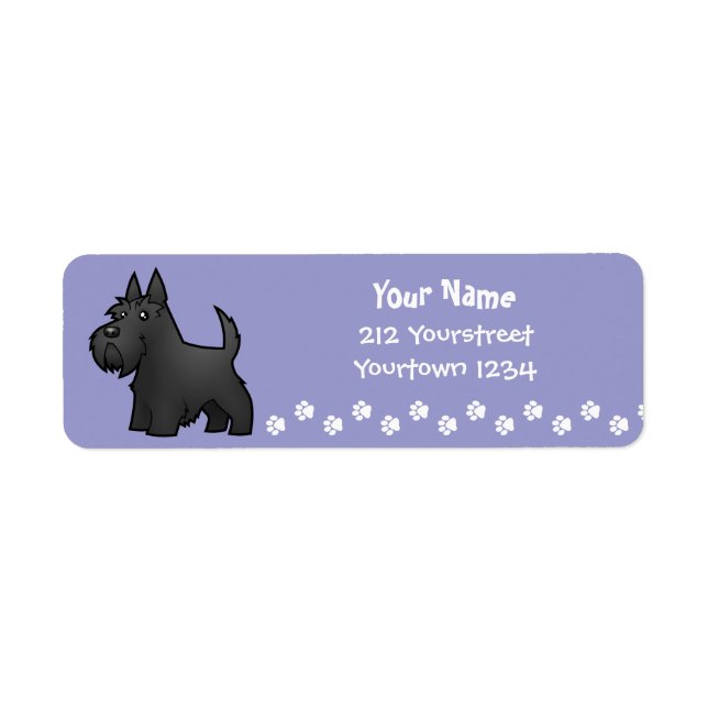 Cartoon Scottish Terrier (Front)