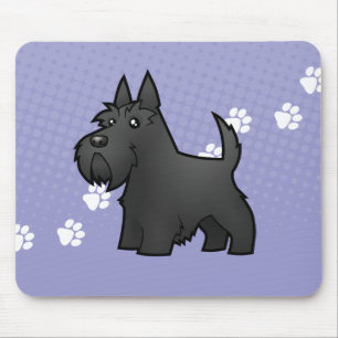 Cartoon Scottish Terrier Mouse Pad