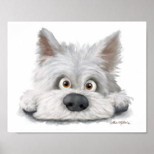 Cartoon Scottish Terrier  Poster