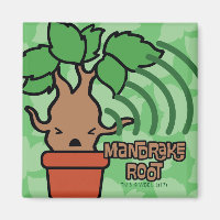 Cartoon Screaming Mandrake Character Art