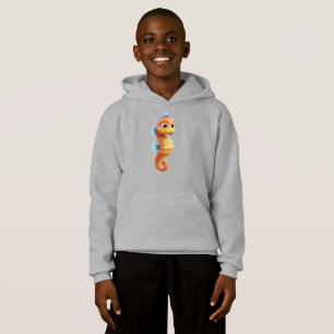 Cartoon Seahorse 3D – Shiny & Cute