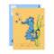 Cartoon Seahorse Cute Fish Postcard