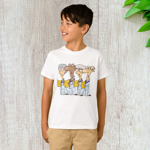 Cartoon Senior Citizens Church Choir Singing T-Shirt