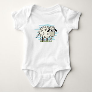 Cartoon Sheep  T-Shirt Baby Bodysuit