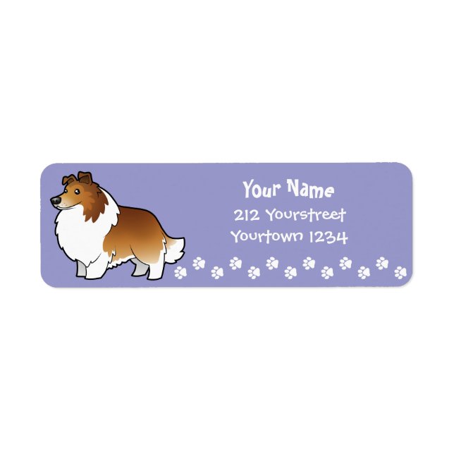 Cartoon Shetland Sheepdog / Collie (Front)