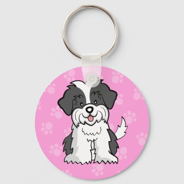 Cartoon ShihTzu Keychain (Front)