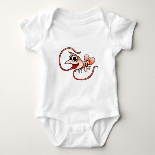 Cartoon Shrimp Baby Bodysuit