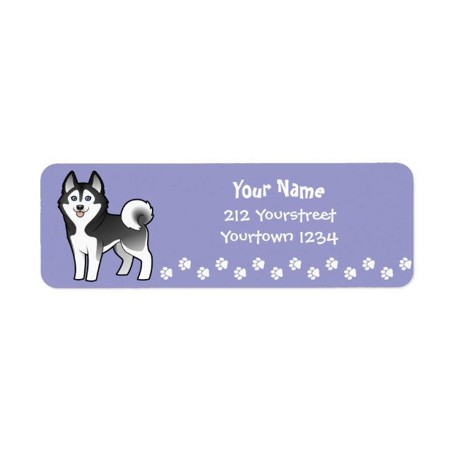 Cartoon Siberian Husky / Alaskan Malamute (Front)