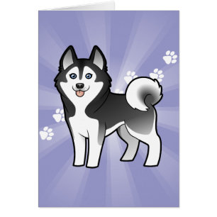 Cartoon Siberian Husky / Alaskan Malamute