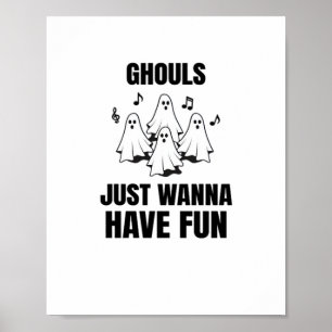 Cartoon Singing - "Ghouls Just Wanna Have Fun" Poster