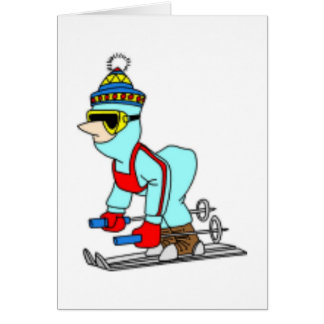 Cartoon Skier