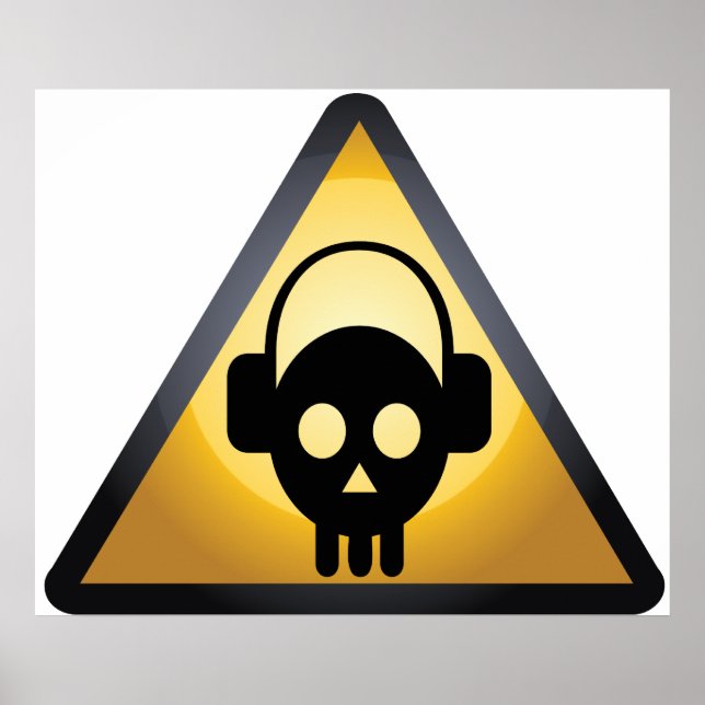 Cartoon Skull DJ Poster (Front)