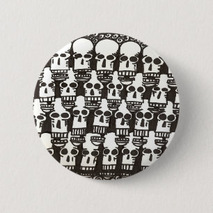 Cartoon Skulls button