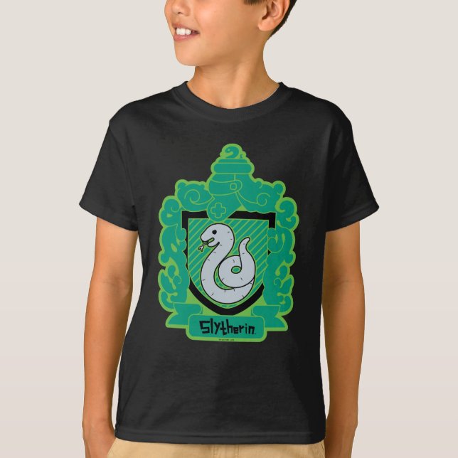 Cartoon Slytherin Crest T-Shirt (Front)