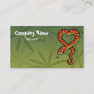 Cartoon Snake Business Card