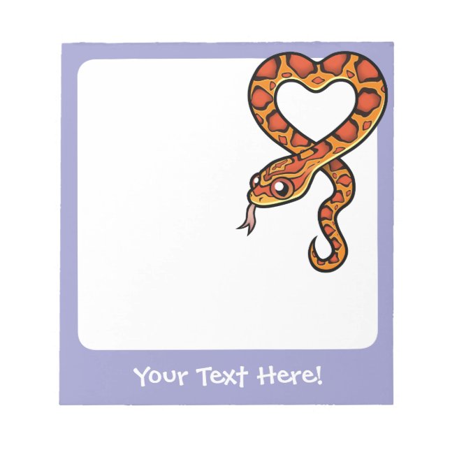 Cartoon Snake Notepad (Front)