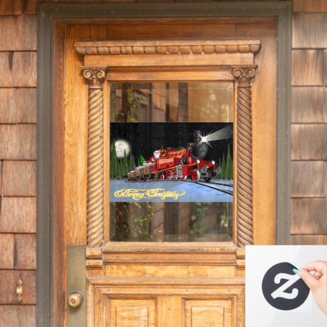 Cartoon Snta Express Postcard (Home Door)