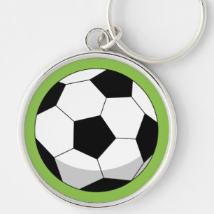 Cartoon Soccer Ball Key Ring