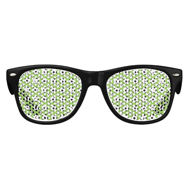 Cartoon Soccer Ball Kids Sunglasses (Front)