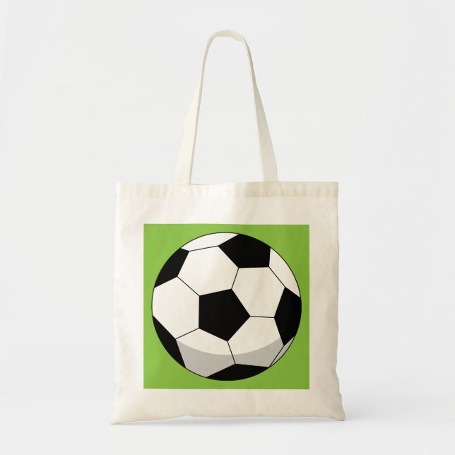 Cartoon Soccer Ball Tote Bag (Front)
