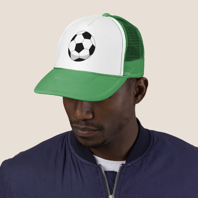Cartoon Soccer Ball Trucker Hat (In Situ)