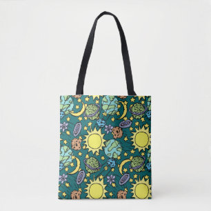 Cartoon Solar System Tote Bag