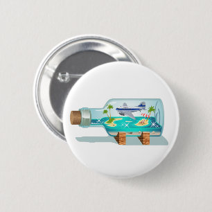Cartoon Souvenir Bottle 6 Cm Round Badge