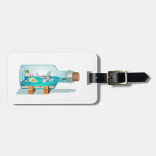 Cartoon Souvenir Bottle Luggage Tag