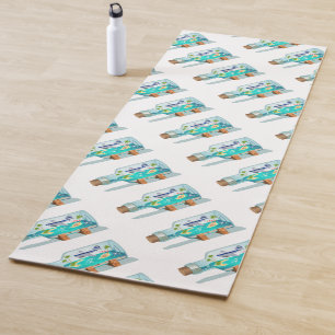 Cartoon Souvenir Bottle Yoga Mat