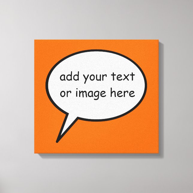 cartoon speech balloon decor (Front)