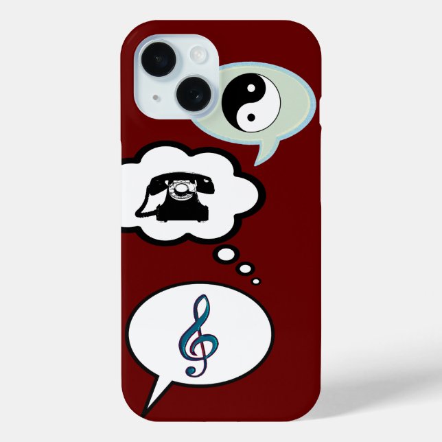 cartoon Speech Balloons Case-Mate iPhone Case (Back)