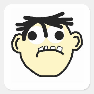 cartoon square sticker