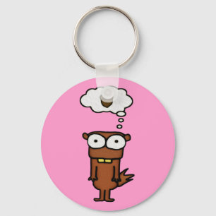 Cartoon Squirrel Key Ring