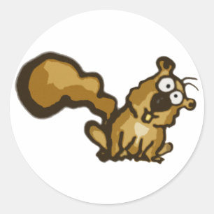 Cartoon Squirrel Stickers
