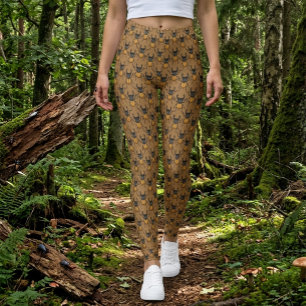 Cartoon Stag Beetle Pattern Leggings