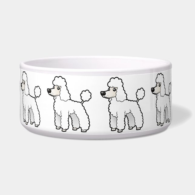 Cartoon Standard/Miniature/Toy Poodle (Front)