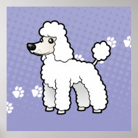 Cartoon Standard/Miniature/Toy Poodle (puppy cut)