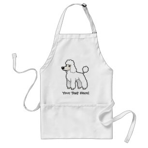 Cartoon Standard/Miniature/Toy Poodle Standard Apron
