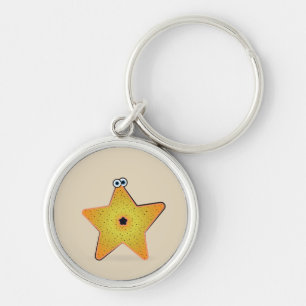 Cartoon Starfish Key Ring