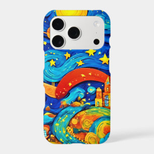 Cartoon Starry Night Art
