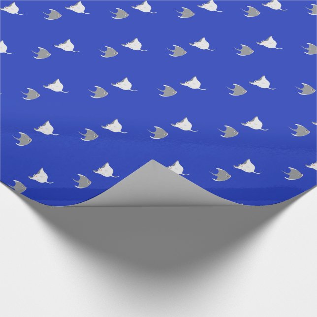 Cartoon Stingray Pattern Wrapping Paper (Corner)