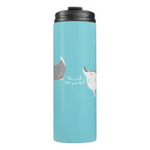 Cartoon Stingrays Thermal Tumbler