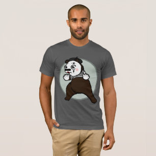 CARTOON STYLE GRIZZLY BEAR MIME T-SHIRT